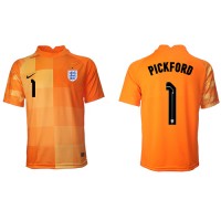 Maglie da calcio Inghilterra Jordan Pickford #1 Portiere Seconda Maglia Mondiali 2022 Manica Corta
